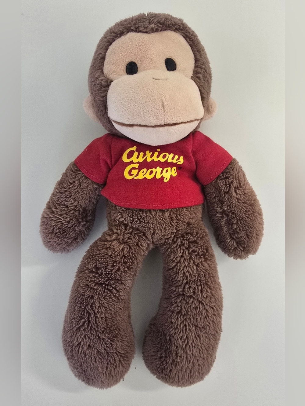 Curious George Brown Plush Monkey with Red Shirt
